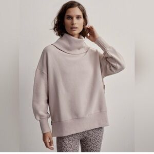 Varley Small Sweatshirt Grey Milton Cowl Neck Thick Comfy
